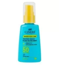 کرم ضد آفتاب SPF ۵۰ فلوئید رنگی بژ طبیعی مناسب پوست های مستعد آکنه سینره ۵۰ میلی لیتری