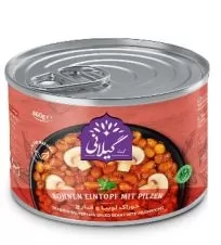 کنسرو خوراک لوبیا با قارچ گیلانی ۳۸۰ گرمی