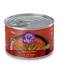 کنسرو خورش بامیه بدون گوشت گیلانی ۴۶۰ گرمی