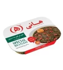 کنسرو خورش قورمه سبزی بدون گوشت هانی ۲۸۵ گرمی