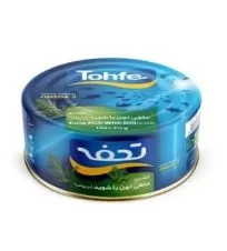 تن ماهی قزل آلا شویدی تحفه ۱۸۰ گرمی