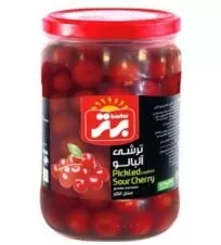 ترشی آلبالو برتر شیشه ۶۷۰ گرمی