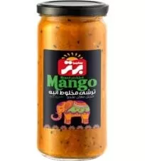 ترشی مخلوط انبه برتر شیشه ۴۶۰ گرمی