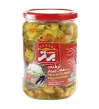 ترشی هفت بیجار برتر شیشه ۶۷۰ گرمی