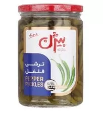 ترشی فلفل سبز بیژن ۵۸۰ گرمی