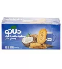 بیسکوییت پذیرایی با طعم نارگیل و تزیین شکر دلاتو ۹۰۰ گرمی