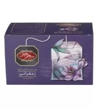 چای سیاه زعفرانی سحرخیز کیسه ای ۲۰ عددی