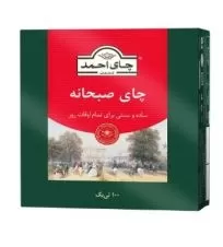 چای سیاه کیسه ای صبحانه احمد ۱۰۰ عددی