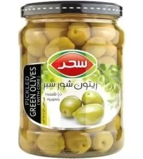 زیتون شور با هسته معمولی سحر ۶۴۰ گرمی