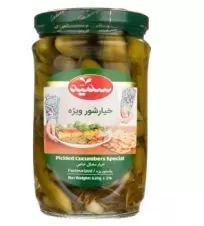 خیارشور ویژه سمیه شیشه ۶۸۰ گرمی