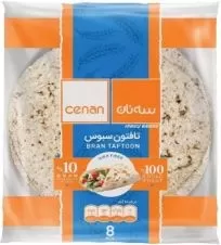 نان تافتون سبوس سه نان ۴۵۰ گرمی