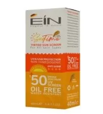 کرم ضدآفتاب SPF ۵۰ رنگی با رنگ بژ روشن مناسب انواع پوست ای آی ان  ۴۰ میلی لیتری