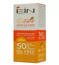 کرم ضدآفتاب SPF ۵۰ رنگی با رنگ بژ طلایی مناسب انواع پوست ای آی ان ۴۰ میلی لیتری