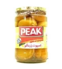 کمپوت زردآلو ممتاز پیک شیشه ۶۵۰ گرمی