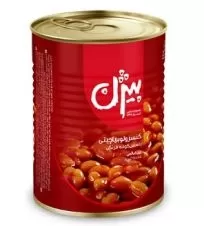 کنسرو لوبیا چیتی با سس گوجه فرنگی بیژن ۳۸۰ گرمی