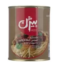 کنسرو مایه ماکارونی با سویا و قارچ بیژن ۳۸۰ گرمی