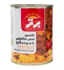کنسرو مایه ماکارونی برتر قوطی ۴۲۰ گرمی