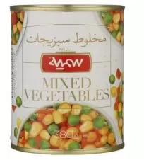 کنسرو مخلوط سبزیجات سمیه ۳۸۰ گرمی