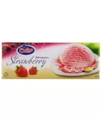 بستنی با طعم توت فرنگی میهن ۶۰۰ گرمی
