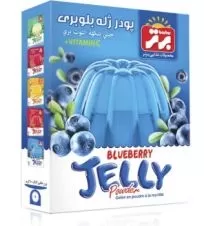 برتر پودر ژله با طعم بلوبری جعبه ۱۰۰ گرم