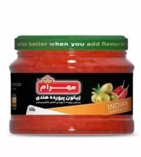  زیتون پرورده هندی مهرام ۳۱۰ گرم