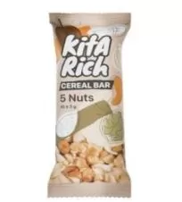 کیتاریچ غلات بار ۵ مغز با روکش کاکائو شیری ۶ عددی