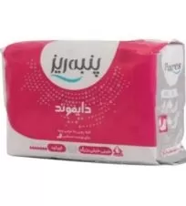 نوار بهداشتی مسافرتی لطیف مدل دایموند سایز خیلی خیلی بزرگ پنبه ریز ۸ عددی