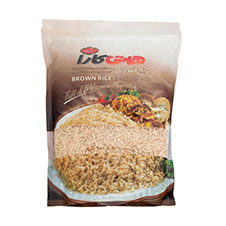 برنج ایرانی قهوه ای سبوس دار هاتی کارا 900 گرمی