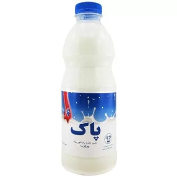 شیر پرچرب پاک بطری 1000 میلی لیتری
