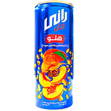 آبمیوه هلو ۲ برابر پالپ رانی قوطی ۲۴۰ میلی لیتری