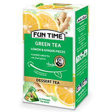 چای دسر لیمو و زنجبیل با تکه های میوه فان تایم 12 عددی