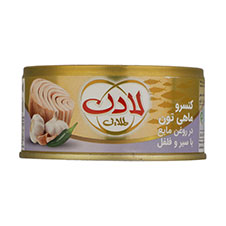 تن ماهی سیر و فلفل طلایی لادن 180گرمی