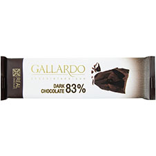 شکلات تخته ای تلخ %83 گالاردو 23 گرمی