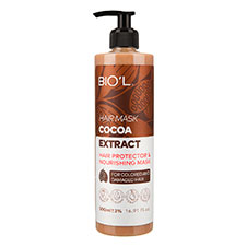 ماسک موی کاکائو تغذیه کننده و محافظت کننده موهای آسیب دیده و نازک بیول 500 میلی لیتری