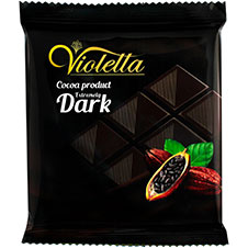 شکلات تخته ای تلخ ویولتا 55گرمی