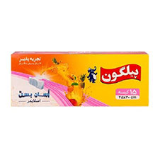 کیسه فریزر سایز ۲۵ در ۳۵ اسلایدر آسان بست پیلگون ۱۵ عددی