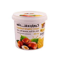 کرم کنجد فندقی شیررضا ۲۰۰ گرمی 